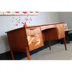 vintage mid-century danish teak desk