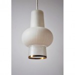 vintage mid-century frosted glass ceiling lamp