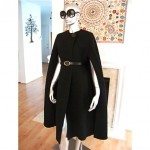 vintage mid-century wool cape