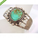 vintage navajo turquoise sterling cuff bracelet