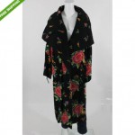 vintage norma kamali floral jacket coat