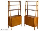vintage pair 1960s danish teak shelving units