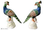 vintage pair hand-painted porcelain birds