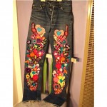 vintage patchwork 501s jeans