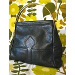 vintage roger van s leather brass handbag