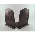 vintage roycroft hammered copper bookends