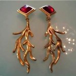 vintage ysl earrings