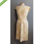 vintgae mid-century sequin ribbon cocktail dress