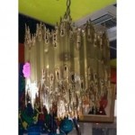 vintage tom green brutalist chandelier