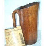 antique 1800s primitive americana woodenware treenware noggin