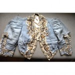 0s embroidered lace applique beaded jacket