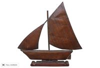 antique 19th century copper sailboat weathervane