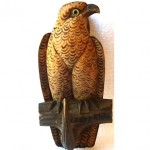 antique 19th century german black forest carved falcon coat hat hook