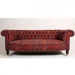 antique 19th century mahogany chesterfield sofa