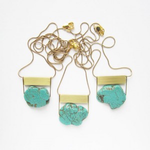 Sew a Song Turquoise Howlite Gemstone Necklaces
