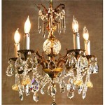 vintage 1930s custom crystal chandelier