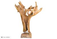 vintage 1950s large weathered tree trunk statue