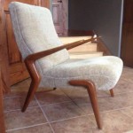 vintage 1954 osvalo borsan for tecno reupholstered chair