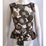 vintage 1960s jablow raw silk blouse