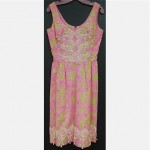 vintage 1960s lilly pulitzer lace applique dress