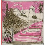 vintage 1960s vera silk scarf