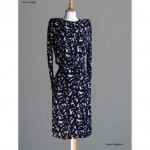 vintage 1980s ysl musical print dress