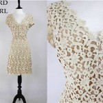 vintage 1990s crochet lace dress