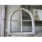 vintage arched architectural window
