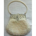 vintage beaded bridal handbag