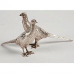 vintage cartier sterling pheasant figurines