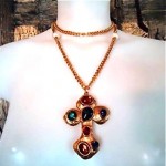 vintage christian dior maltese cross necklace