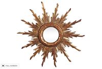 vintage french convex starburst mirror