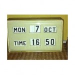 vintage gino valle for solari flip clock