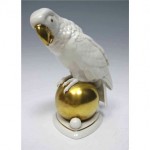 vintage hutschenreuther porcelain parrot