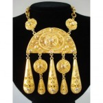 vintage kenneth jay lane etruscan necklace