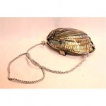 vintage mexican silver abalone shell purse