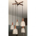 vintage mid-century cascade pendant light