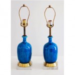 vintage mid-century ceramic table lamps