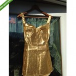 vintage mid-century cole of california metallic swimsuit