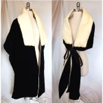 vintage mid-century mr blackwell velvet mink stole