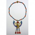 vintage miriam haskell isis necklace