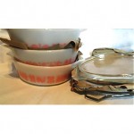 vintage new in box pyrex casserole set