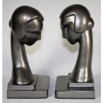 vintage pair frankart bookends