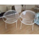 vintage pair mid-century salterini patio chairs