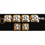 vintage schiaparelli bracelet with earrings