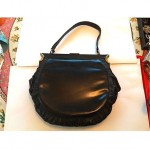 vintage schiaparelli leather purse