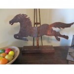 vintage tin weathervane folk art