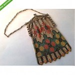 vintage whiting and davis mesh purse