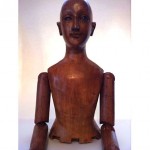 vintage wood santos figure torso