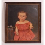 antique 1865 wellman morrison folk art painting